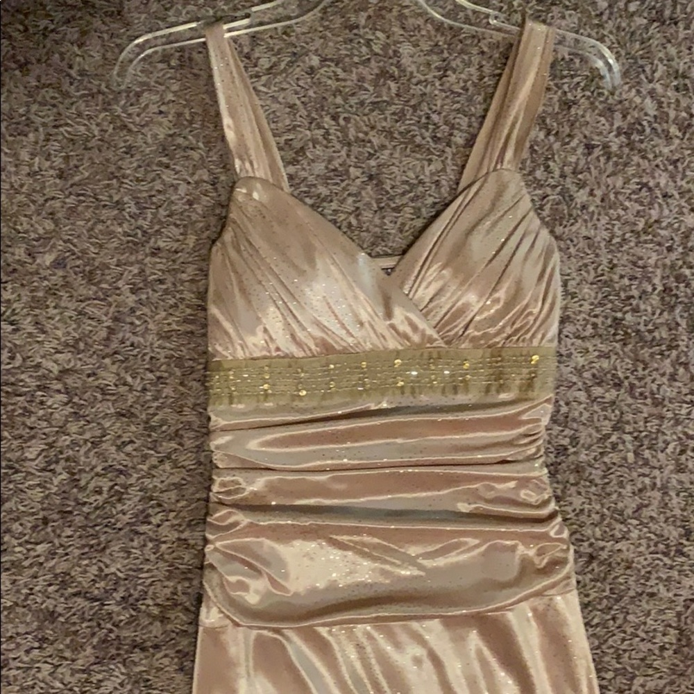 Glittery Gold Formal Dress
